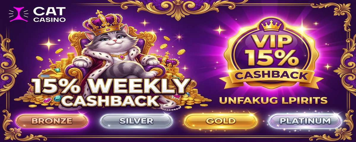 Cat Casino — 15% Weekly Cashback VIP Program